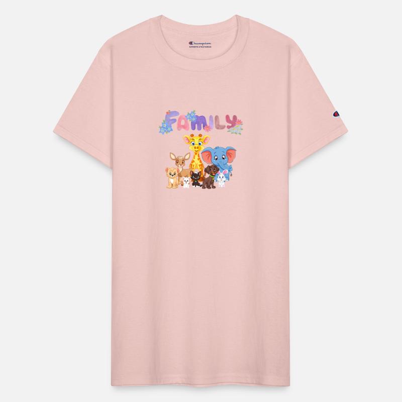 Family, with animals.