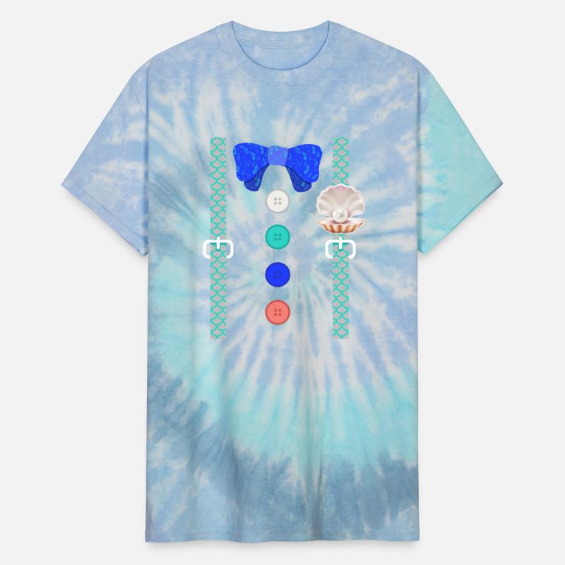 Fantasy Shirt, Suspender Mermaid Seashell Scales