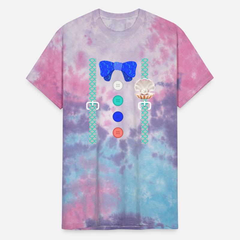 Fantasy Shirt, Suspender Mermaid Seashell Scales