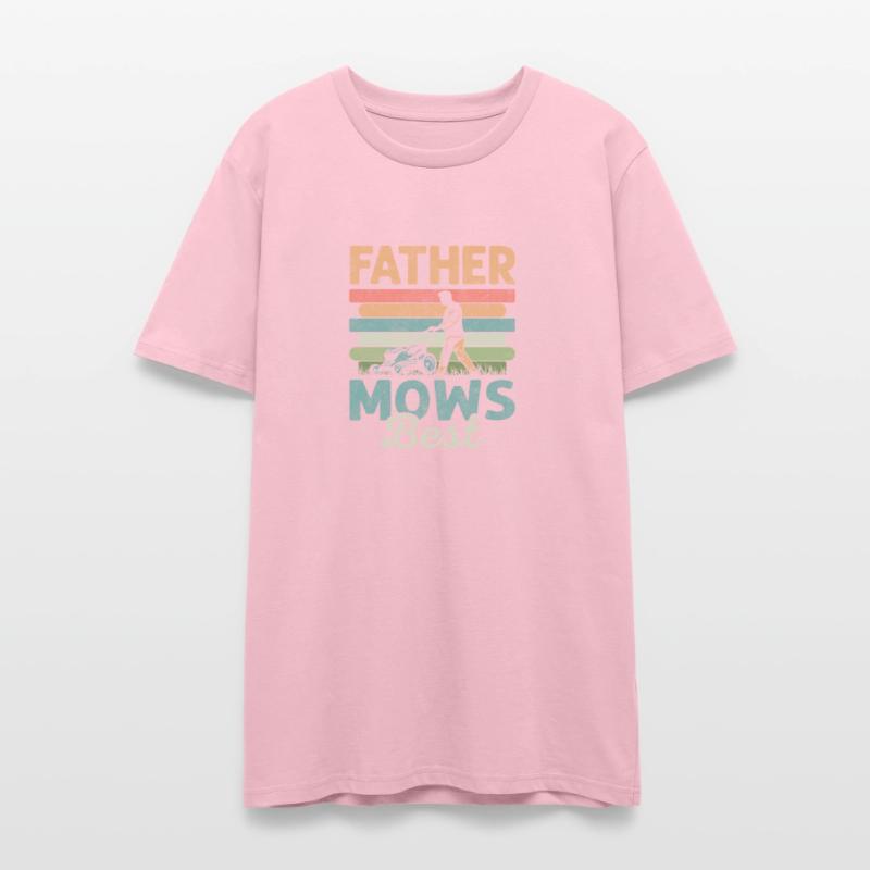 Father Mows Best Lawn Mowing