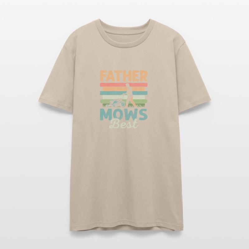 Father Mows Best Lawn Mowing