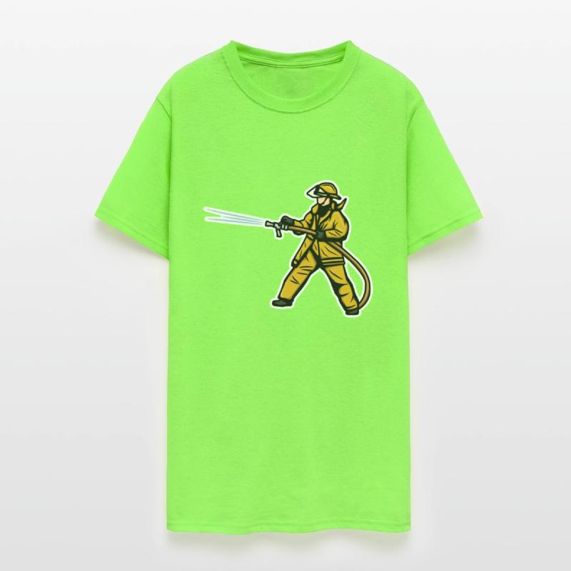 Firefighter Boy Drawing