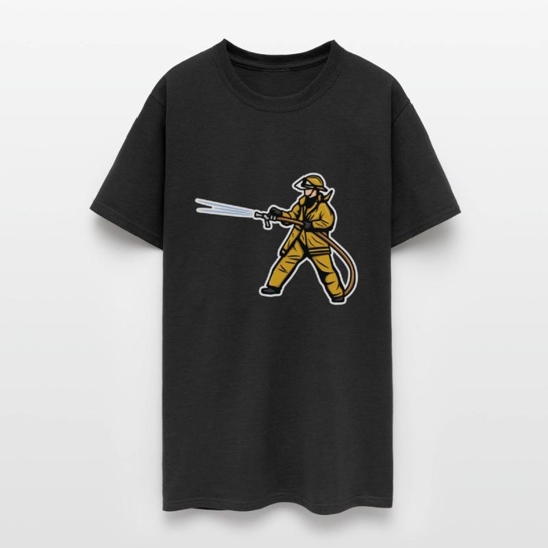 Firefighter Boy Drawing