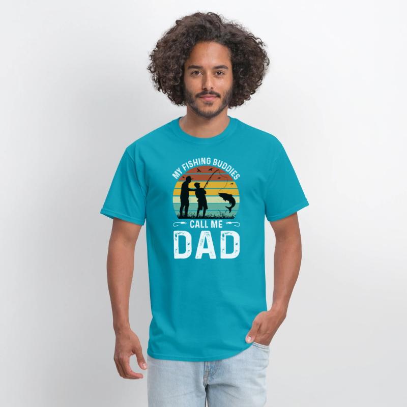 Fishing Buddies Call Me Dad, Funny Fathers Day Tee