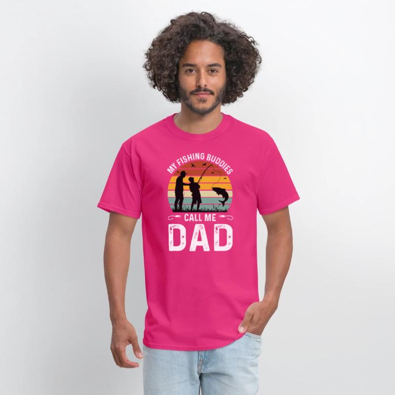 Fishing Buddies Call Me Dad, Funny Fathers Day Tee