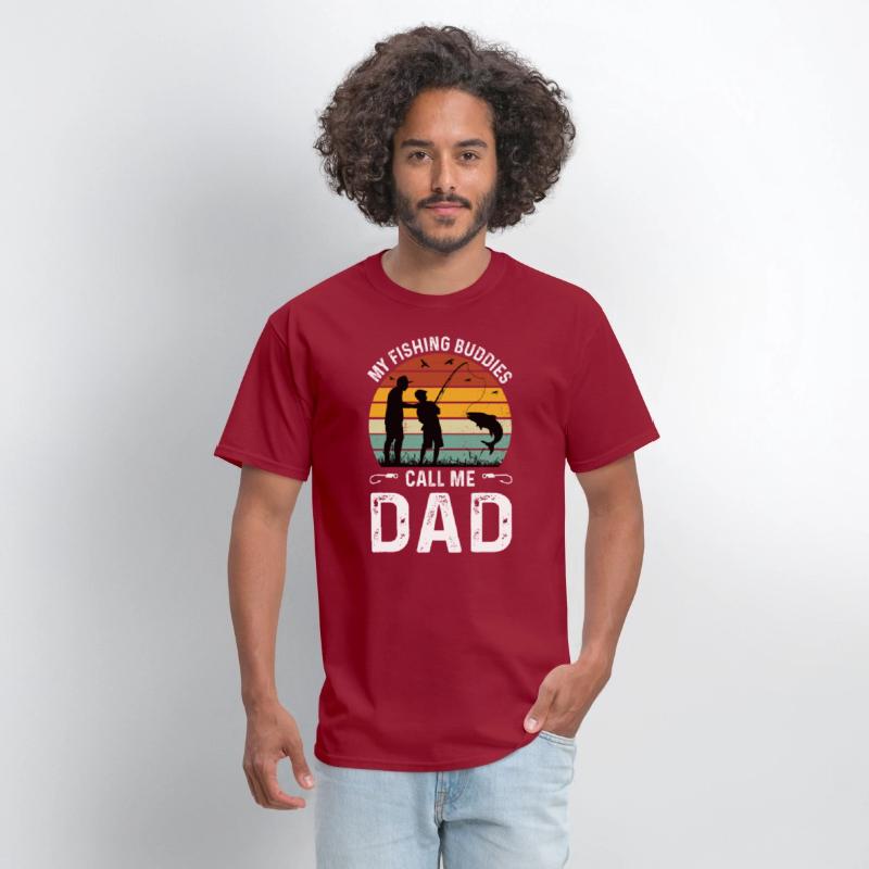 Fishing Buddies Call Me Dad, Funny Fathers Day Tee