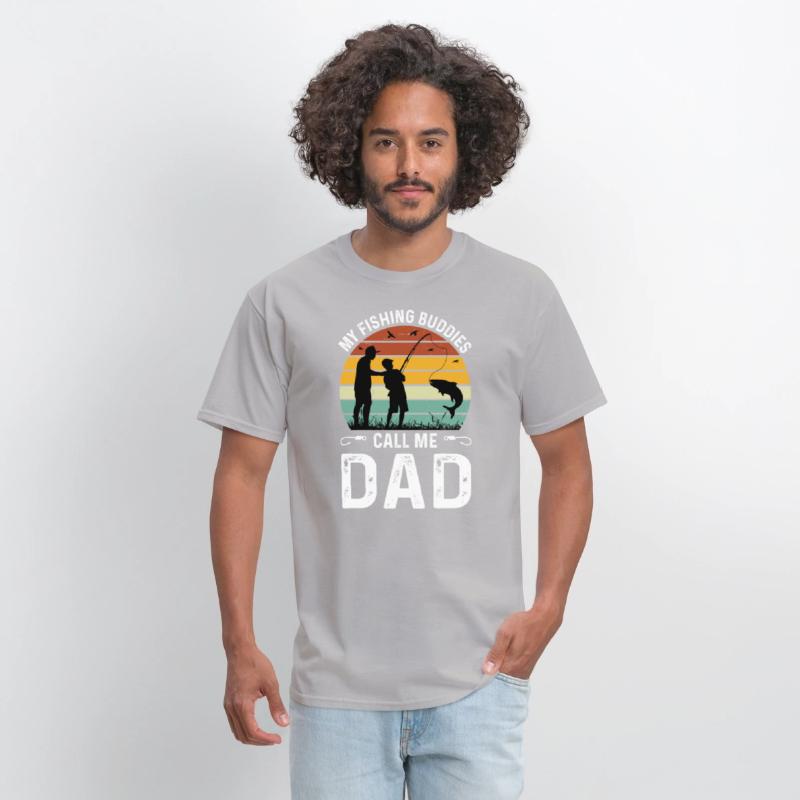 Fishing Buddies Call Me Dad, Funny Fathers Day Tee