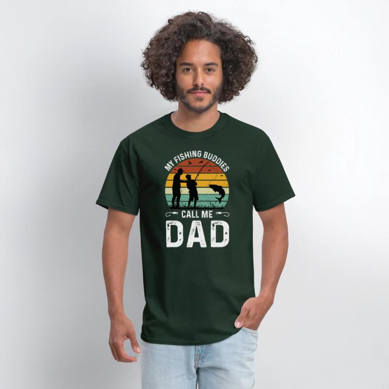 Fishing Buddies Call Me Dad, Funny Fathers Day Tee