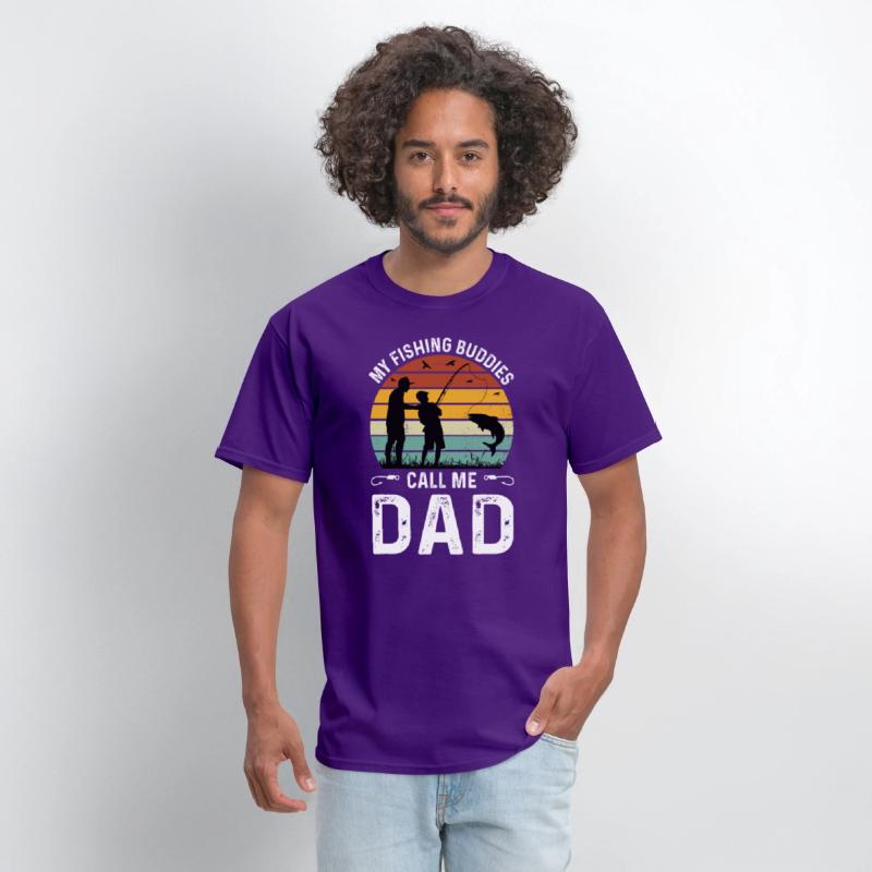 Fishing Buddies Call Me Dad, Funny Fathers Day Tee