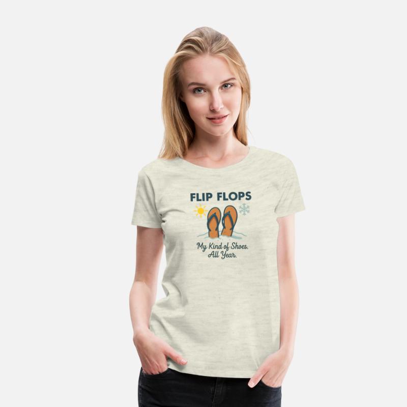 Flip Flops All Year – Funny Beach Vibes Design
