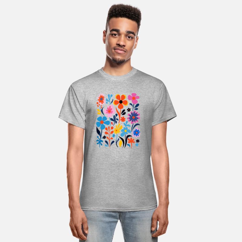 Floral Aura Tee - Mystical Abstract Design