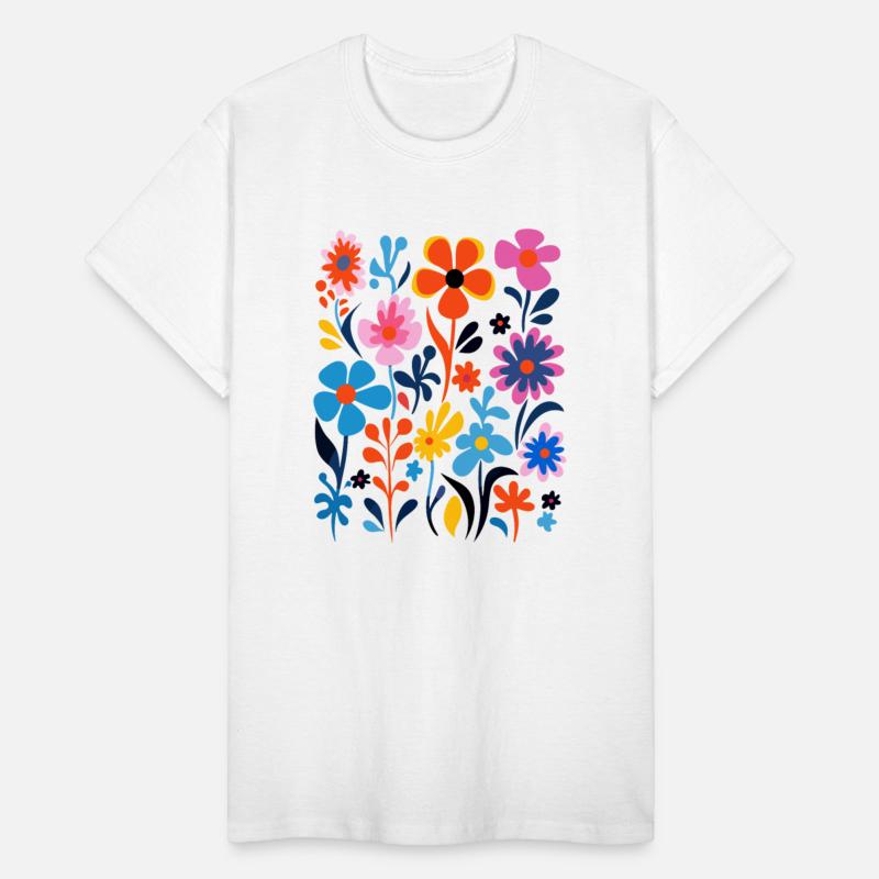 Floral Aura Tee - Mystical Abstract Design