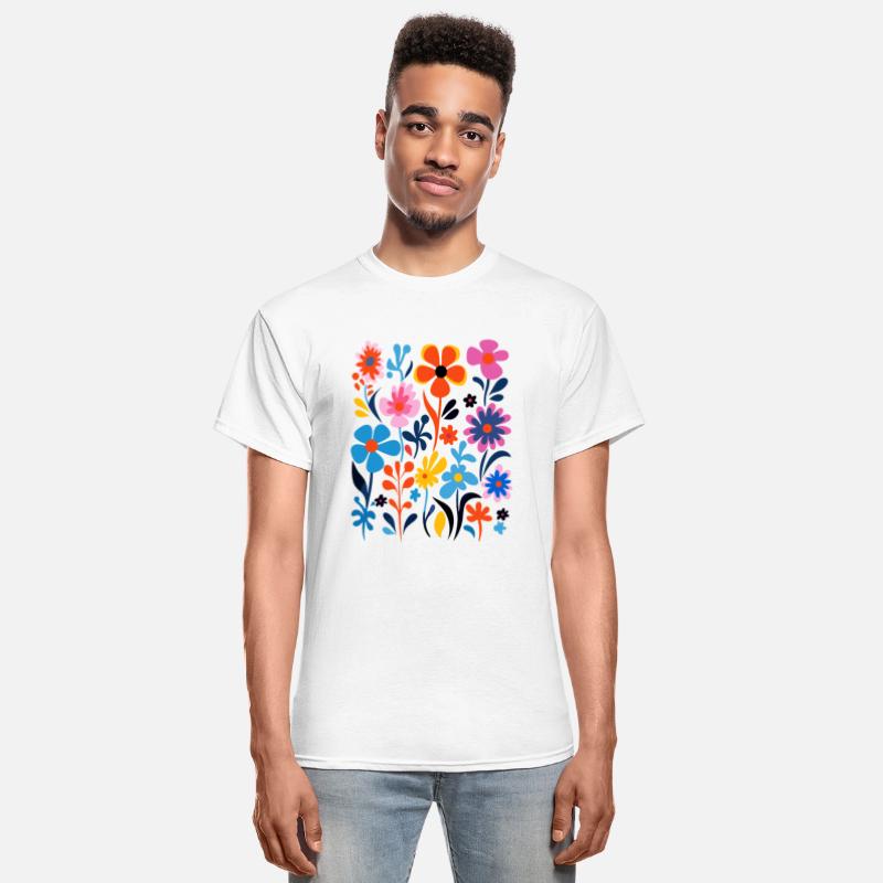 Floral Aura Tee - Mystical Abstract Design