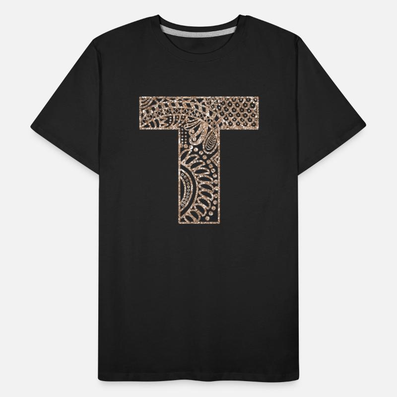 Floral Mandala Monogram T| Mandala Monogram T