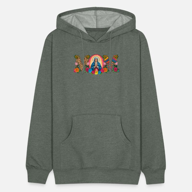 Floral Mom Mother Mary Leopard Rainbow