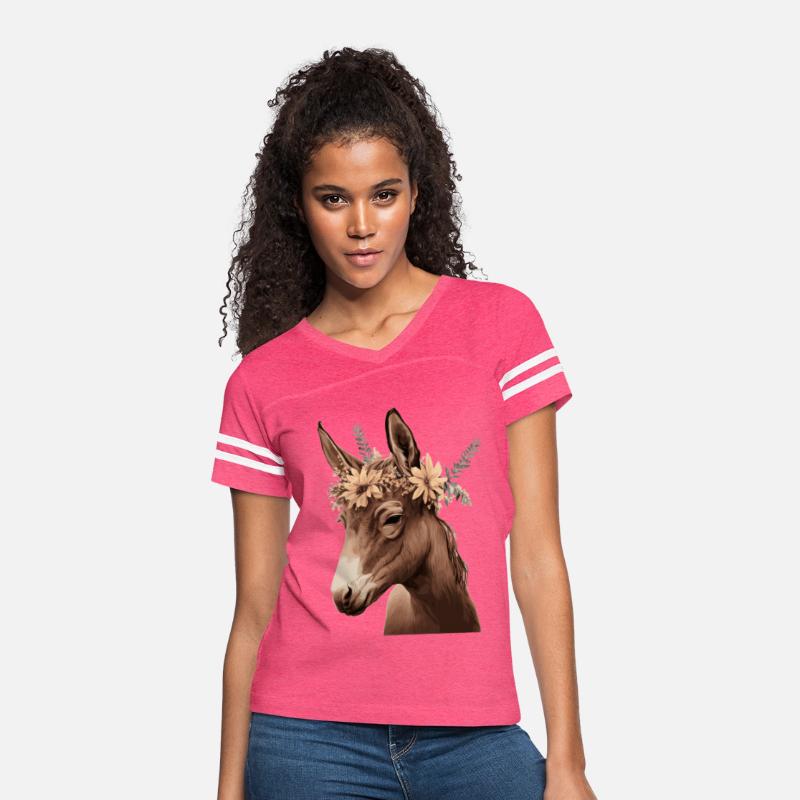 Flower Crown Mule Floral Farm Animal Pet