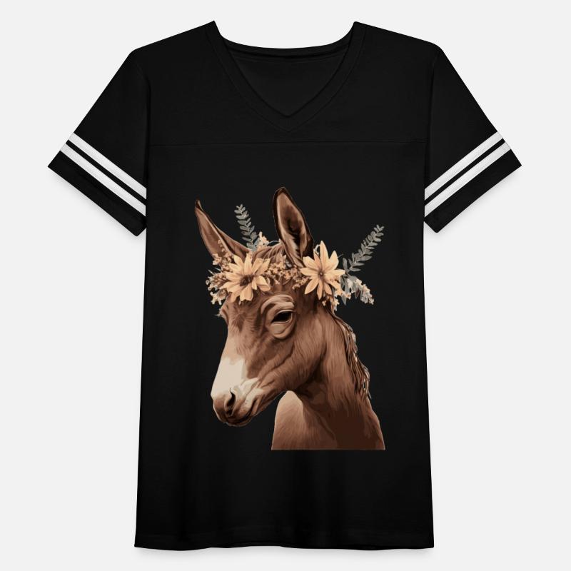 Flower Crown Mule Floral Farm Animal Pet