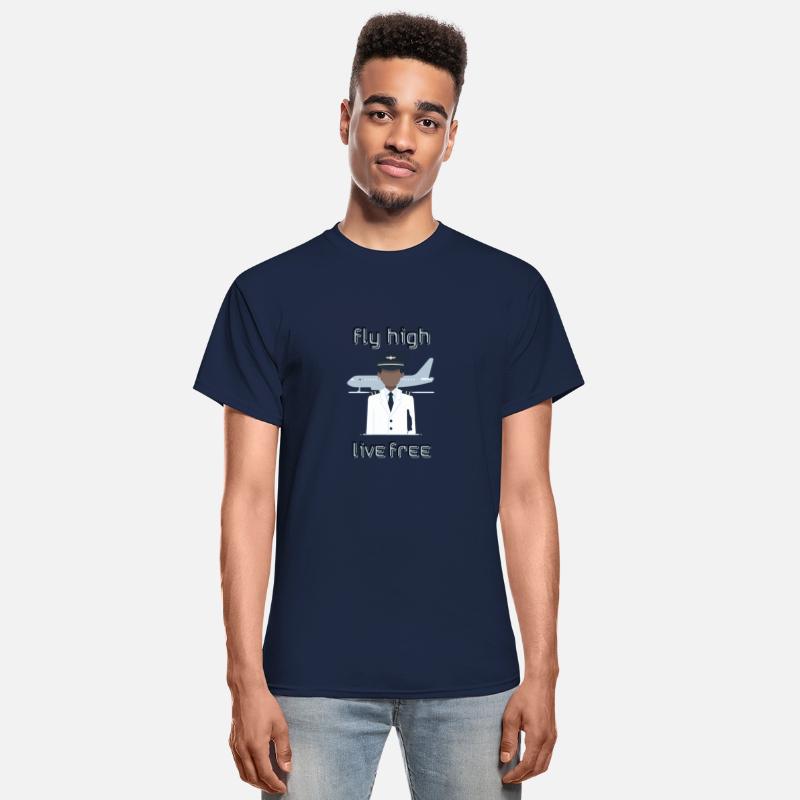 Fly High Live Free - Shirt for Pilots