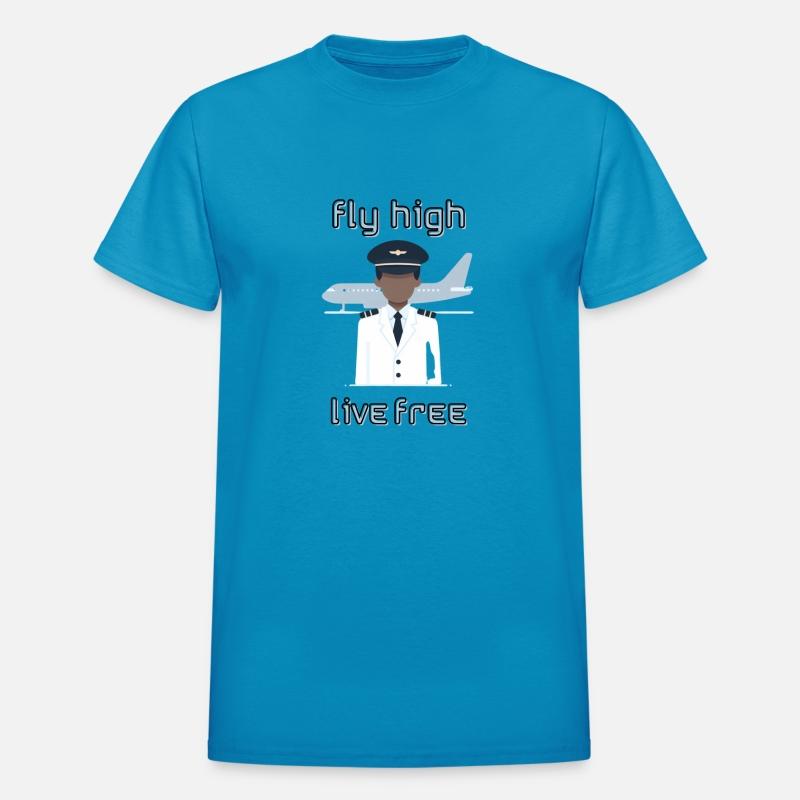 Fly High Live Free - Shirt for Pilots