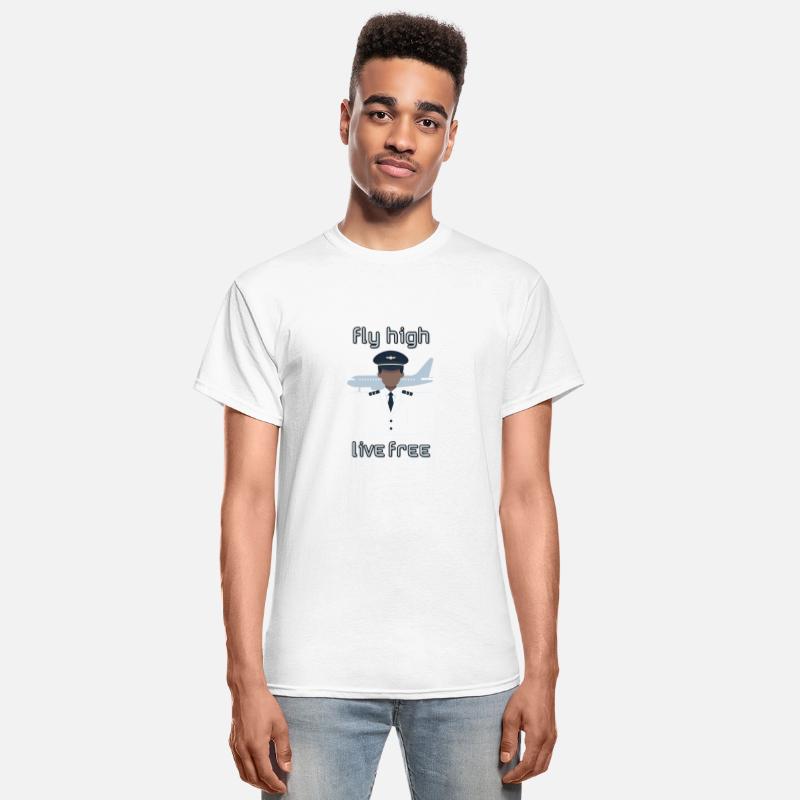 Fly High Live Free - Shirt for Pilots