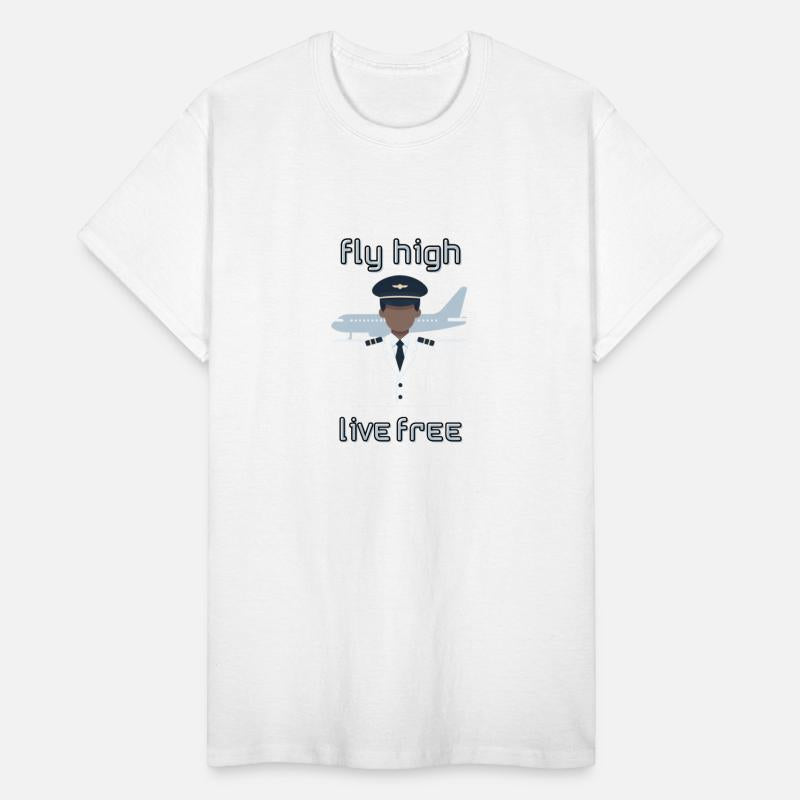 Fly High Live Free - Shirt for Pilots