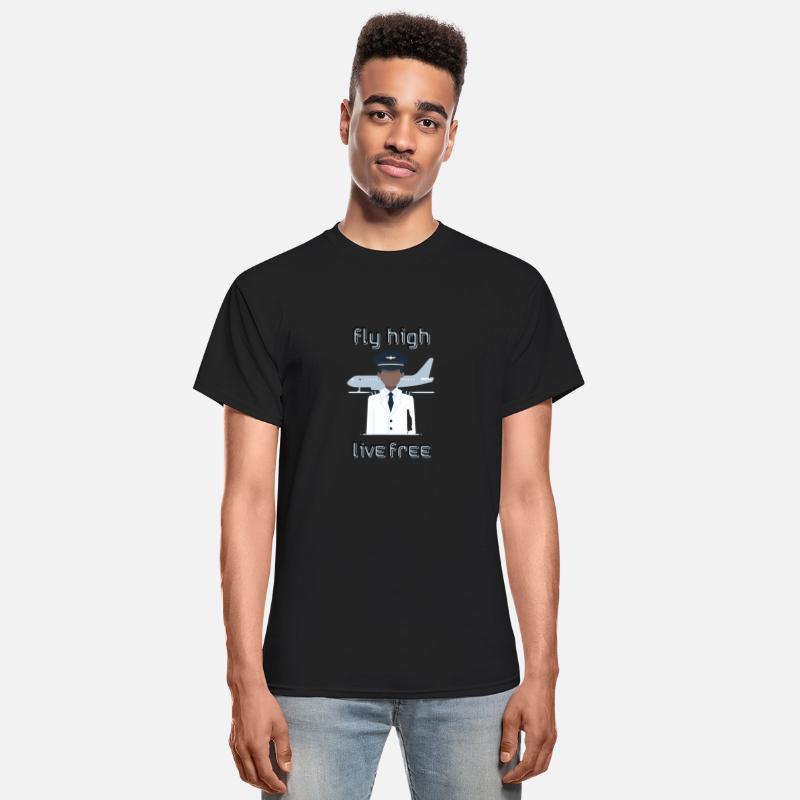 Fly High Live Free - Shirt for Pilots