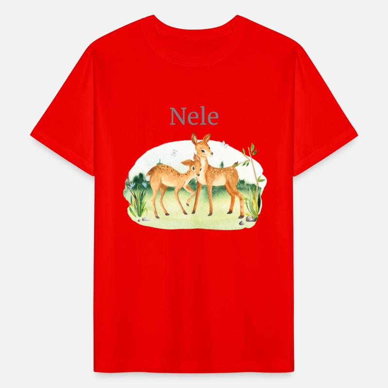 Forest Animal Deer Flowers Name Nele