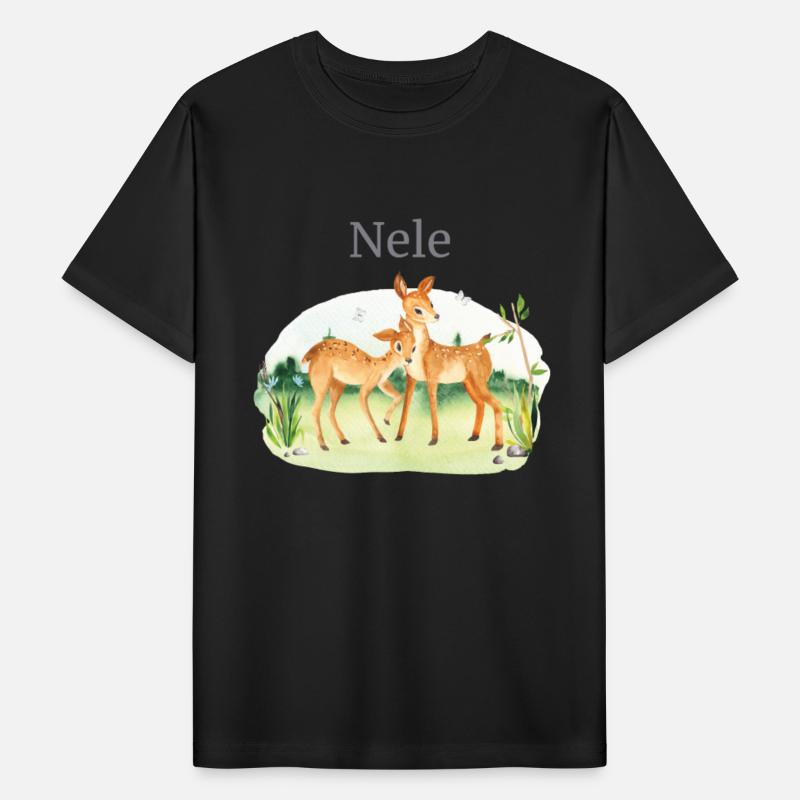 Forest Animal Deer Flowers Name Nele