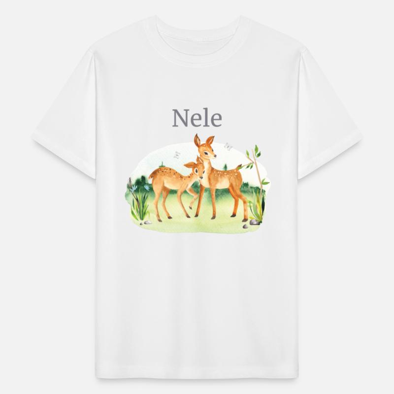Forest Animal Deer Flowers Name Nele