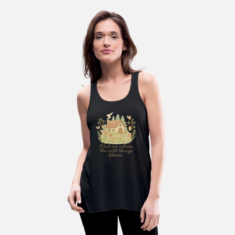 Forest Cottage Bloom – Boho Nature Tee