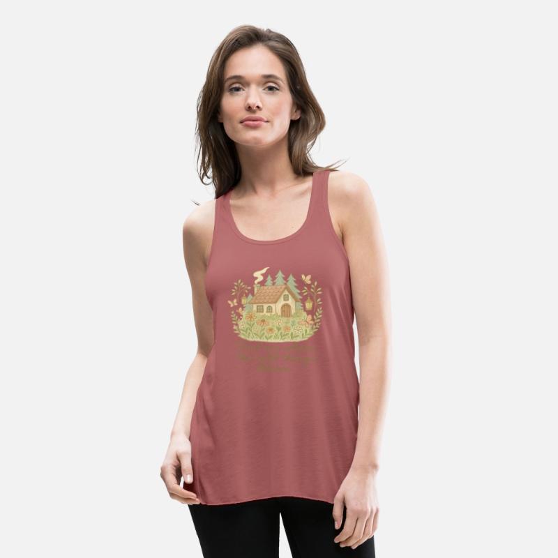 Forest Cottage Bloom – Boho Nature Tee
