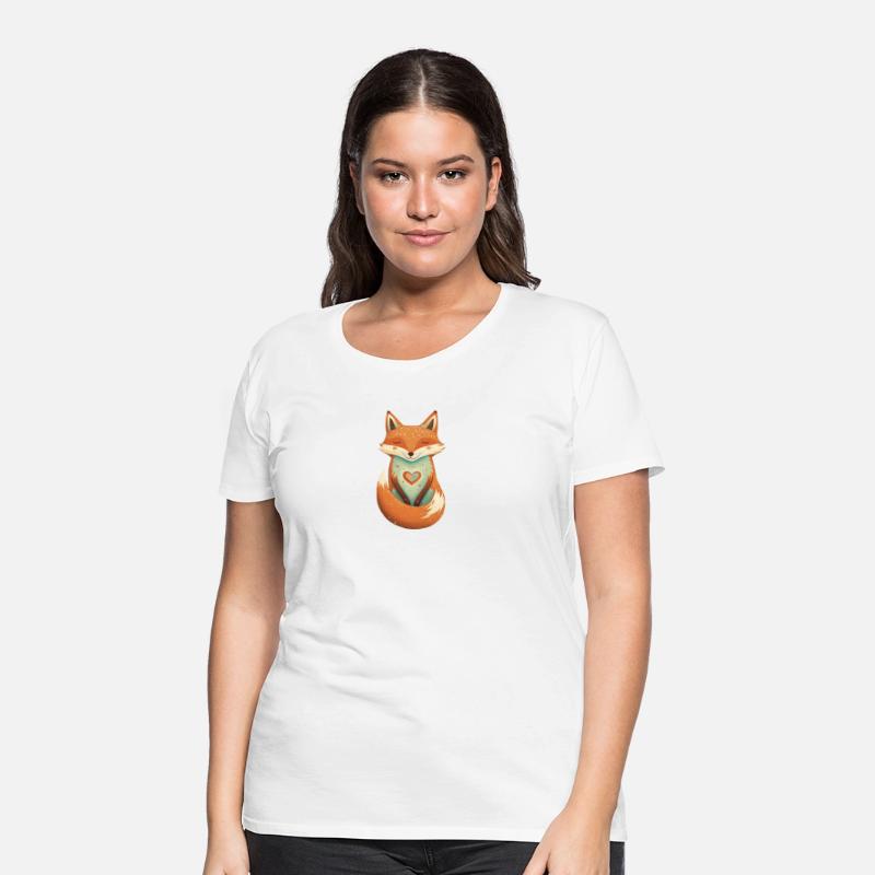 fox forest animals love heart nature animal kid