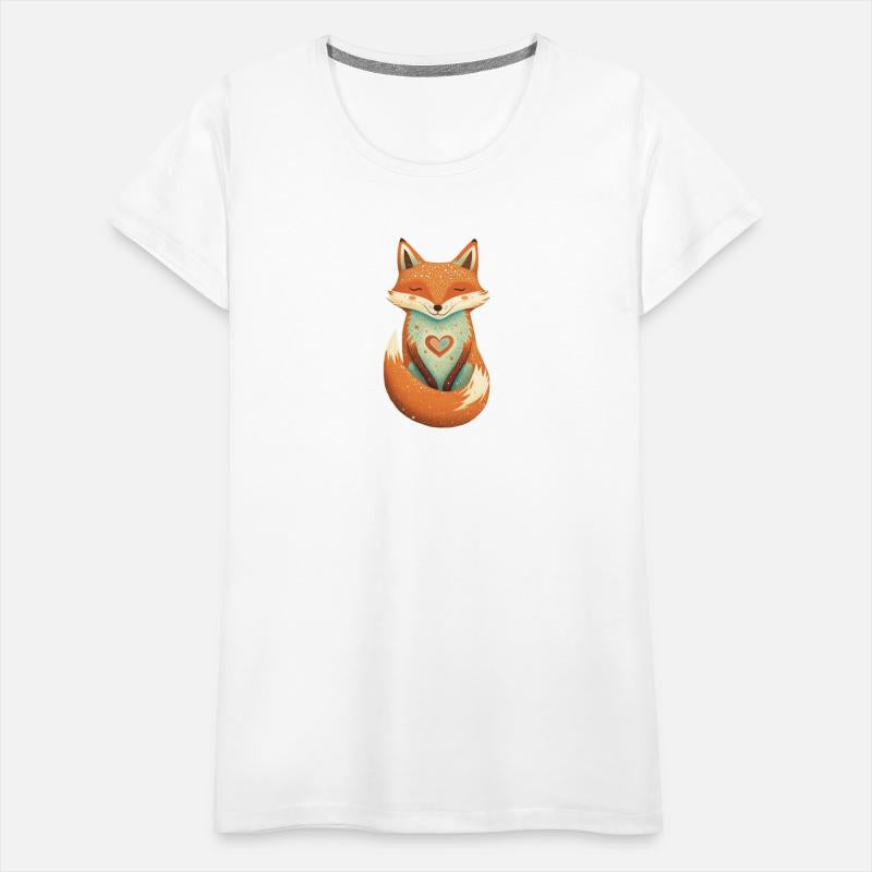 fox forest animals love heart nature animal kid