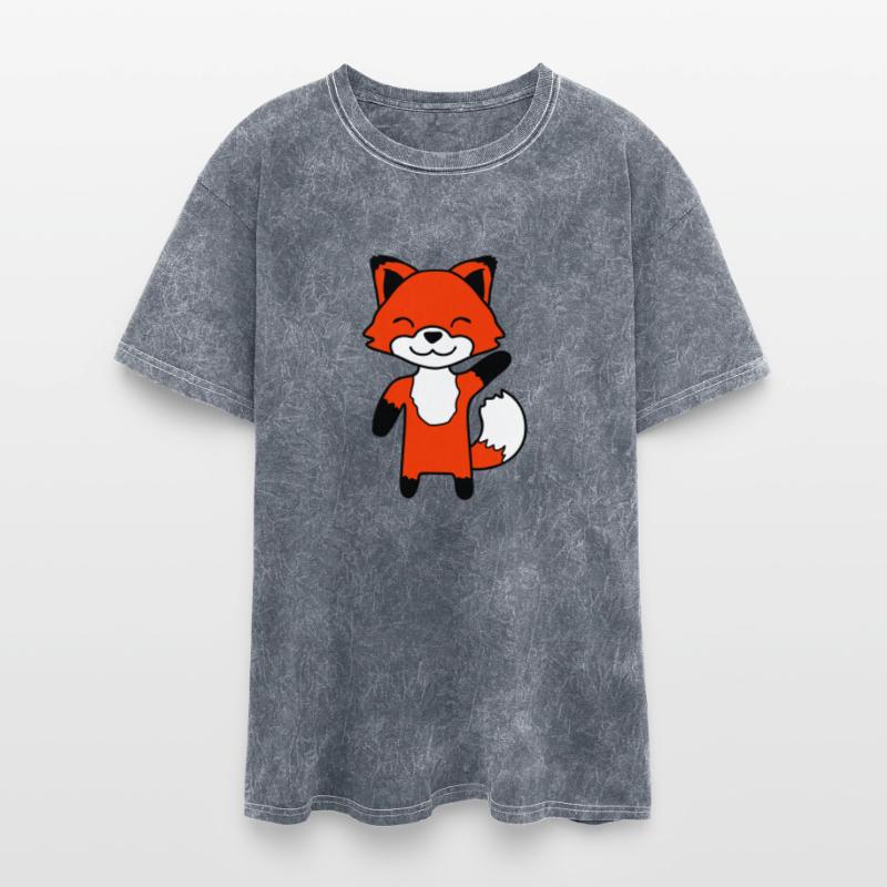 Fox Waving Friendly Hand Hello Greeting Sweet Cute