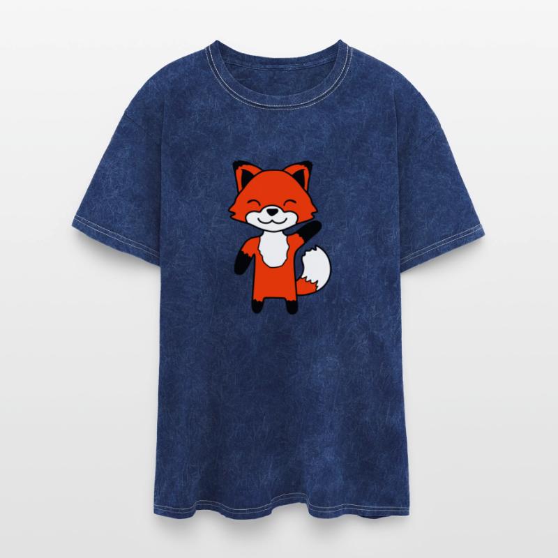 Fox Waving Friendly Hand Hello Greeting Sweet Cute