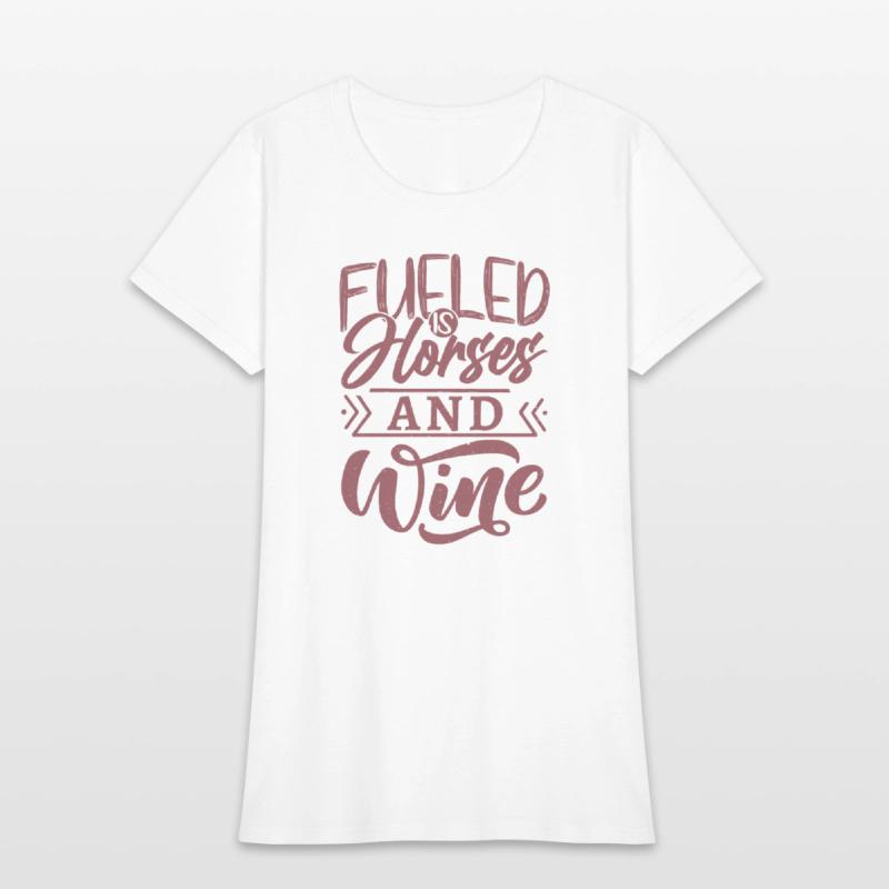 Fueled By Horses And Wine Horseback Riding Woman