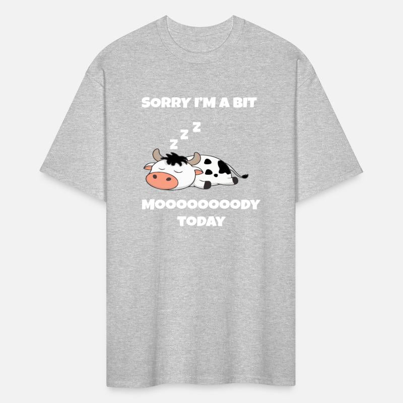FUNNY CUTE COW, SORRY I'M A BIT MOODY TODAY