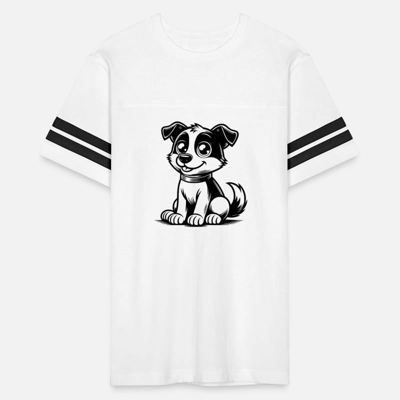 Funny Dog With Collar As A Cute Cartoon Figure