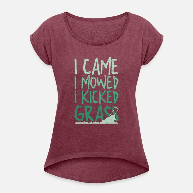 Funny Lawn Mowing I Came I Mowed I Kicked Grass