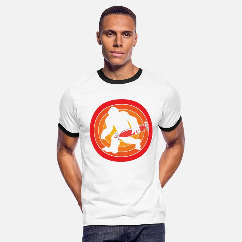 Funny Sasquatch Retro Bigfoot Longboarding