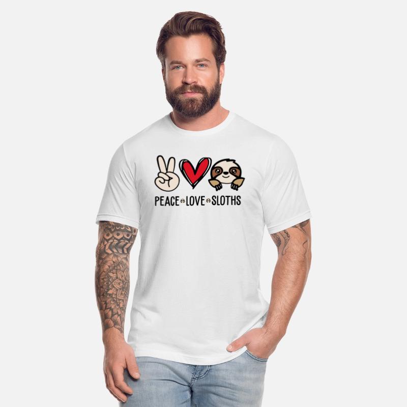 Funny Sloth Peace Love Sloth Quote