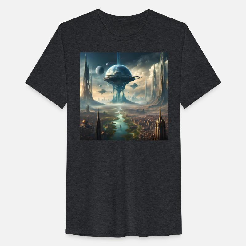 Futuristic Sci-Fi City Tower Design Alien Planet