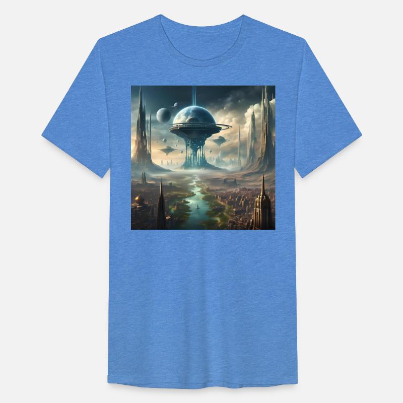 Futuristic Sci-Fi City Tower Design Alien Planet