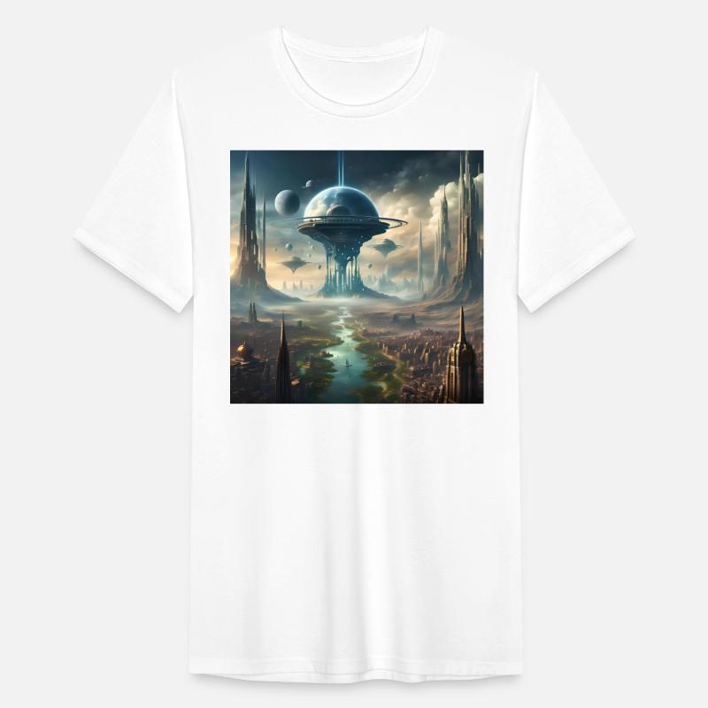 Futuristic Sci-Fi City Tower Design Alien Planet