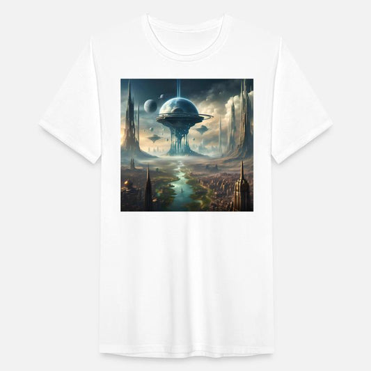 Futuristic Sci-Fi City Tower Design Alien Planet