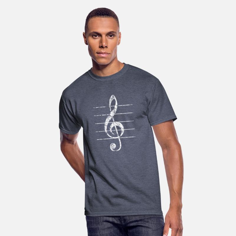 G-Clef, Treble Clef with Lines (Vintage White)