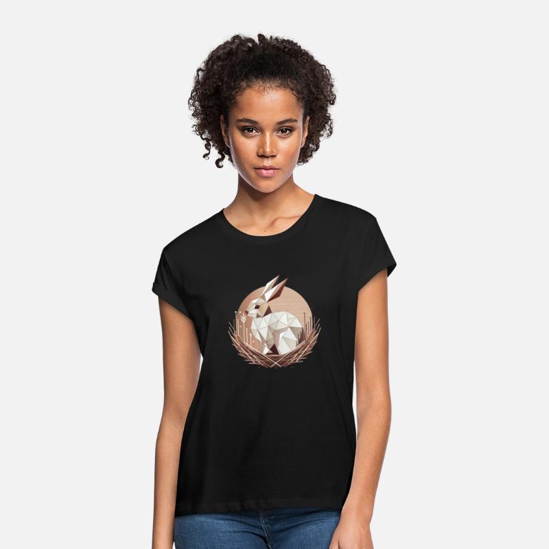 Geometric Bunny in a Nest – Stylish Easter Design