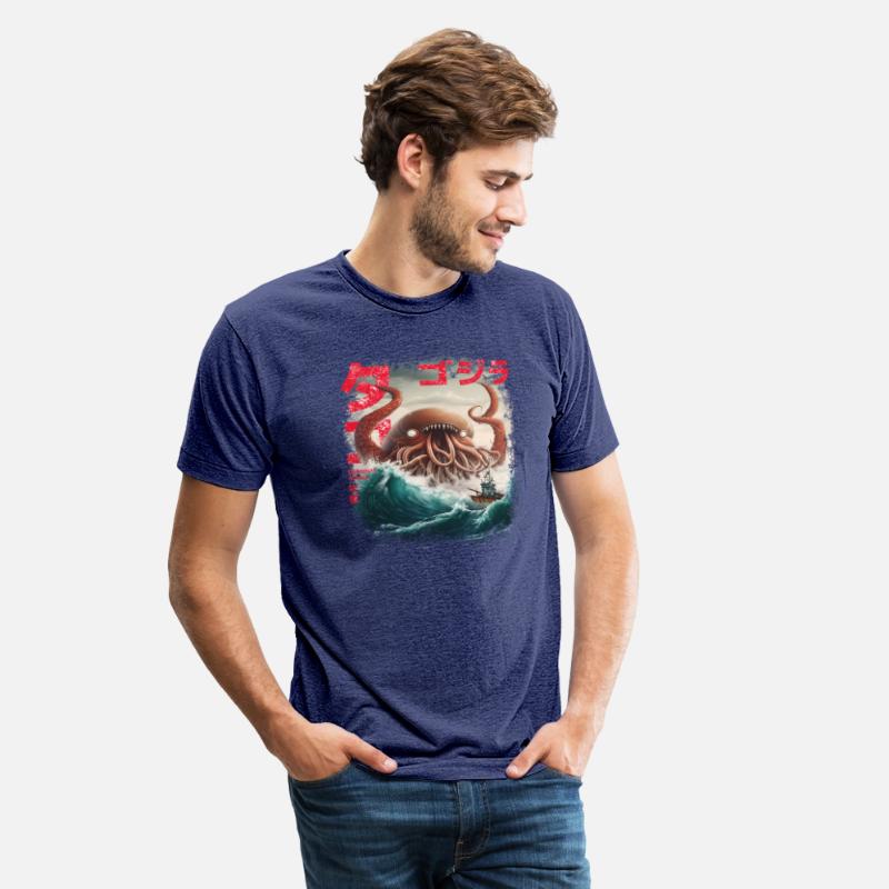 Giant Octopus Attack Ship Vintage