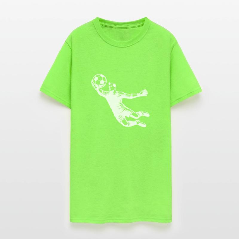 Goalkeeper Saves Spectacular Shot In Soccer