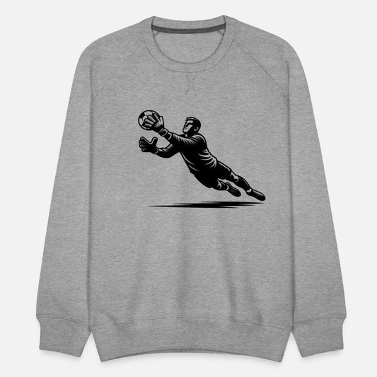 Goalkeeper With Strong Reflexes In Full Defensive